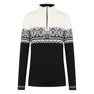 Dale of Norway Damen St. Moritz Feminine Sweater, Navy/Off White/Bronze Mel/Beige, im Sale